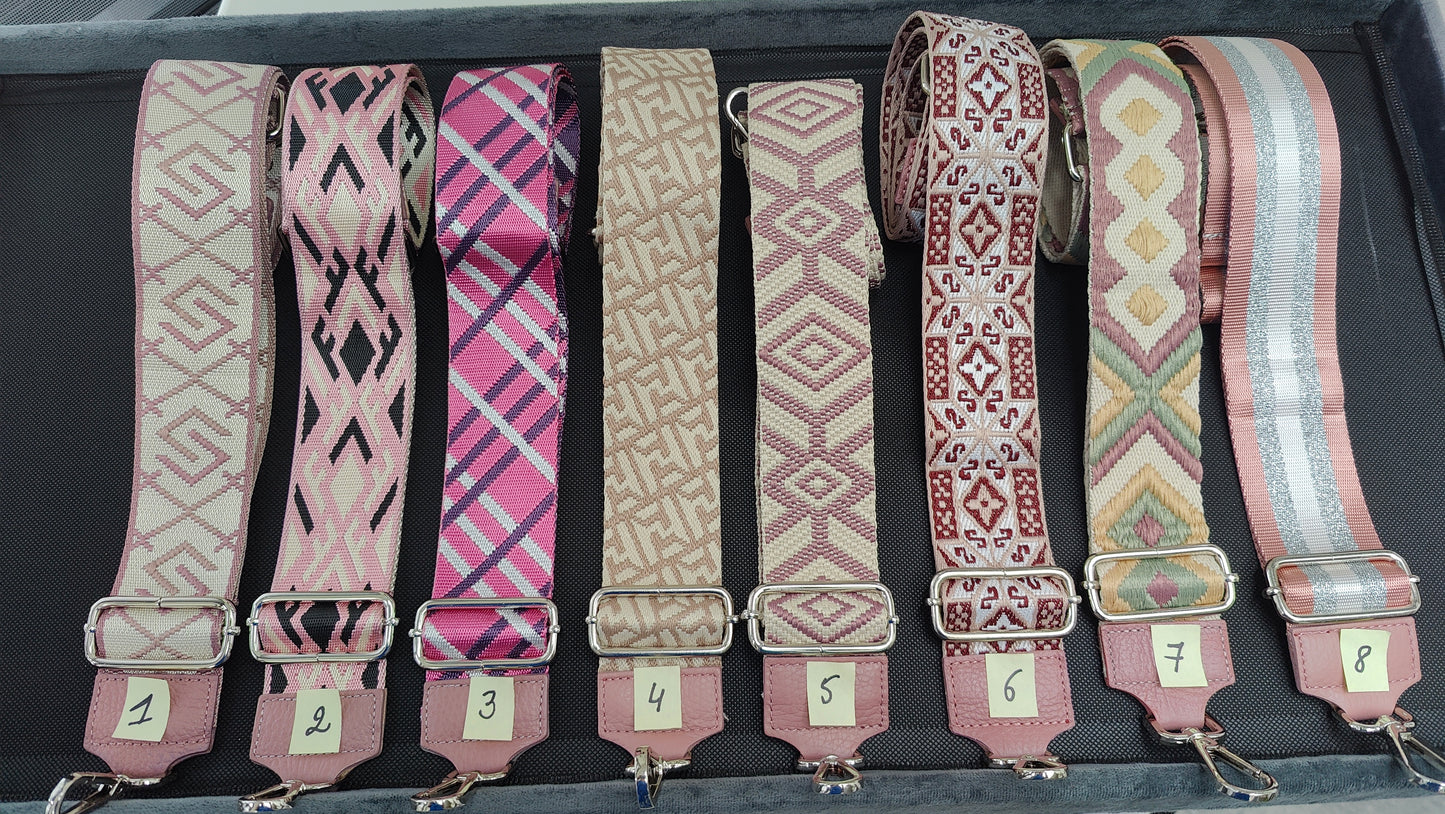 Fashion riemen donkerroze met zilveren gesp foto 1