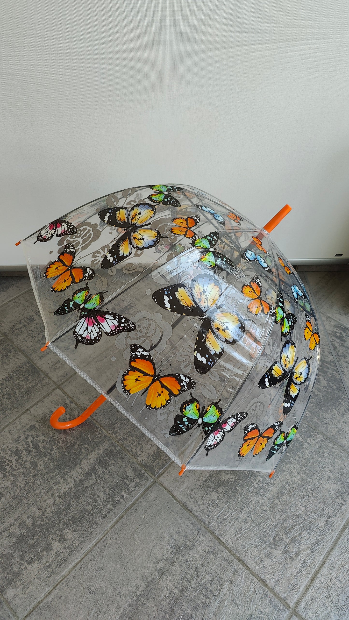 Transparante Paraplu vlinders LET OP BREEKBARE VERZENDING!!!!