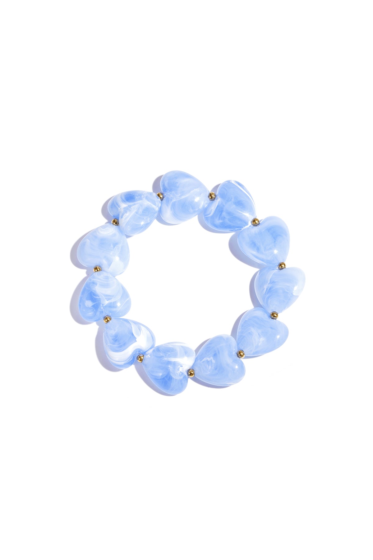 Armband met hartvormige kralen