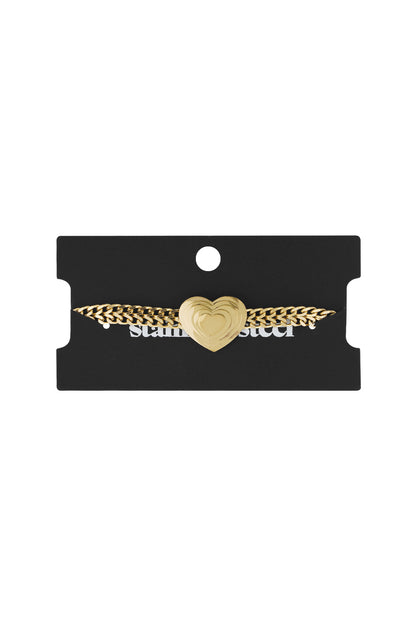 bold heart armband