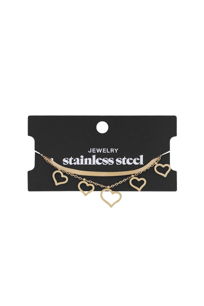 chunky heart armband