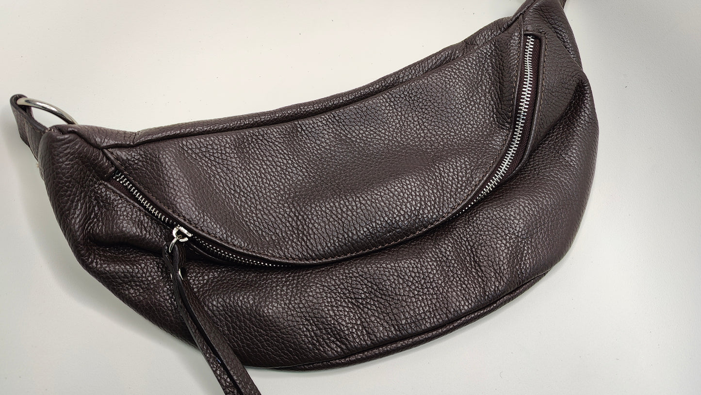 Crossbody Heuptas XL donkerbruin